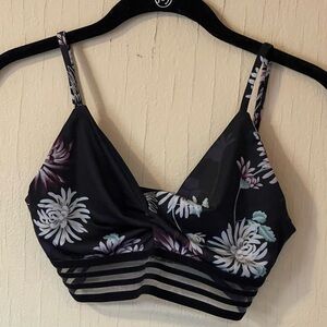 Onzie Floral Black Bralette